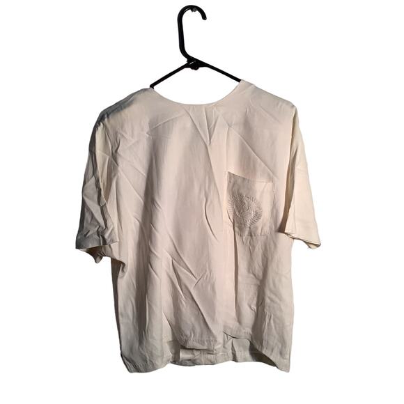 Vintage Plymouth Brand Blouse with Pocket and Button Back Size 11/12 - Picture 1 of 4